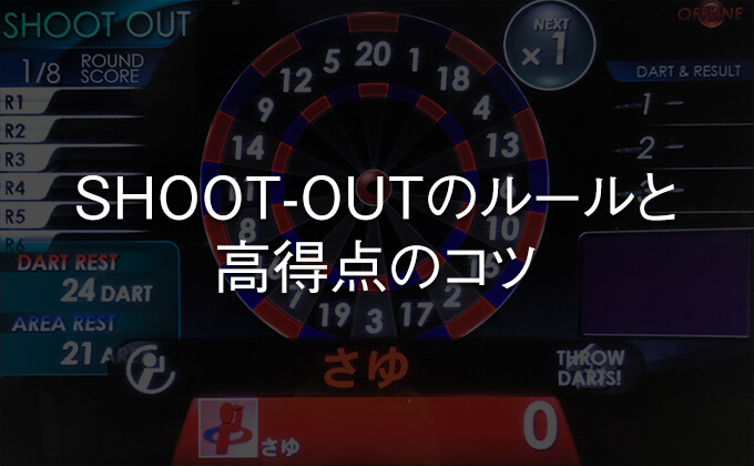 【ダーツ】SHOOT OUT(シュートアウト)のルール説明と高得点のコツ